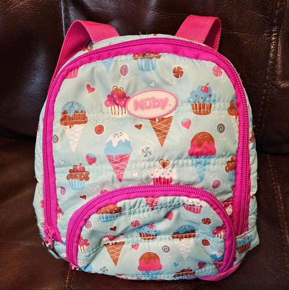 Kids Ice Cream Backpack - Pink and Blue EUC - Picture 1 of 11